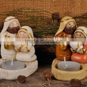 Polyresin Nativity Set Candlestick thumbnail-5
