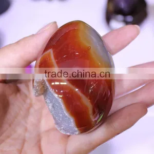 Moss Agate Geode Gemstone Egg Wholesale thumbnail-5