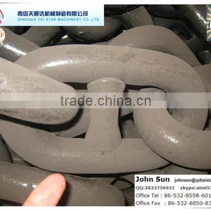 Welded Steel Black Stud Link Anchor Chain thumbnail-1