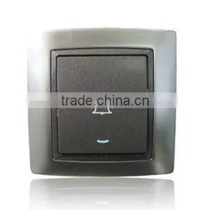 10A 250V, 1 Way Bell Switch With Fluorescence thumbnail-1