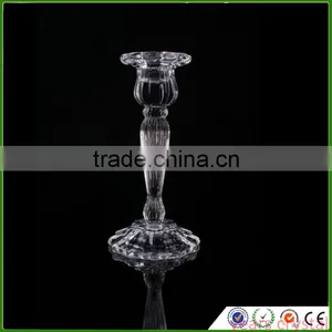 Years Crystal Taper Glass Candle Holder 7 Inch Height thumbnail-1