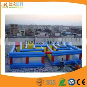 Indoor Children Playground Castle Theme Inflatable Maze Bouncy House for Sale thumbnail-1