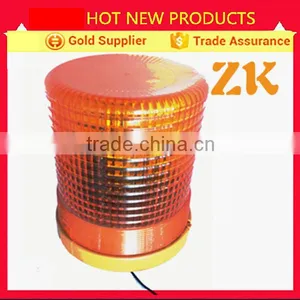 12V 24V Amber Revolving Emergency Flash Traffic Warning Lamp Light thumbnail-1