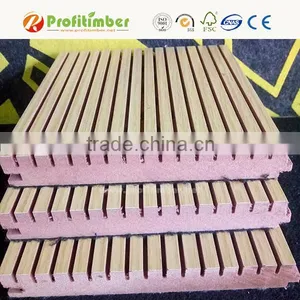 Sound Proof Celotex Board MDF Slotted Acoustic Panels for Studio thumbnail-5