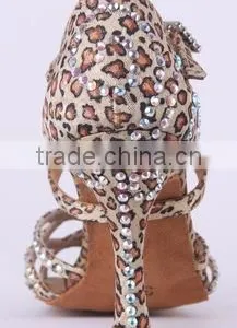 Suphini Tan Leopard Sexy Latin Shoes Dancing thumbnail-3