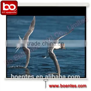 Wall Mount High Gain Matte White Manual Projector Screen for 70~150 Inch Screen thumbnail-1