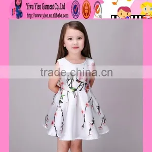 2016 New Arrived Flower Kids Beautiful Model Dresses Wholesale Price Summer Kids Dresses for Weddings thumbnail-1