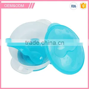 Manufacturing Non-toxic pp Spill Proof Suction Baby Bowl With Double Handle thumbnail-1