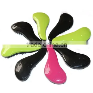 Pink / White Auto Hair Straightener Comb LCD Ion Brush Electric Hair Massager Anti-Scald Tool Lcd Hair Straightening Brush thumbnail-1