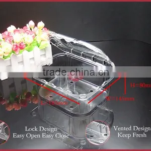 APET Plastic Fruit Box Disposable With Lid Vens DY-H1200 Transparent thumbnail-2