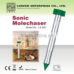 Sonic Mole Chaser Battery Powered Garden Pest Control Mole Repeller thumbnail-1