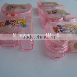 Custom Cartoon Letter Shaped Pencil Sharpener With Pencil Football Eraser thumbnail-3