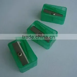 Best Sale Promotional Cheap Transparent Color Plastic Pencil Sharpeners thumbnail-4