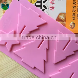 CTBED045 Christmas Gift New 3D Christmas Tree Mould Star Silicone Chocolate Mold Insert Set Up Christmas Trees thumbnail-2