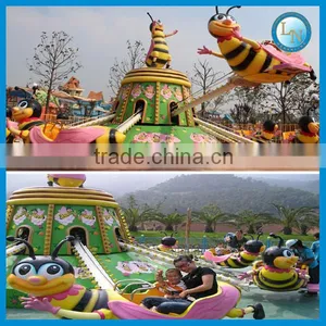 China Manufacturing Funfair Fiberglass Rides! Amusement Rotating Bee Ridess thumbnail-1