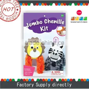 Chenille Animal-Lion & Cat, Chenille Wire Kits for Child Toy, Educational Toy thumbnail-1