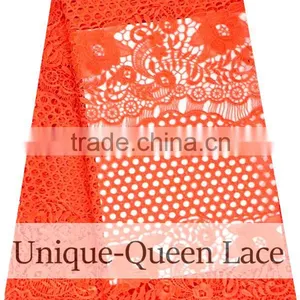 2016 Fashion African Embroidery Cord Lace/guipure Lace Fabric/african Cupion Lace Fabric /guipure Lace Fabric Royal Blue thumbnail-3