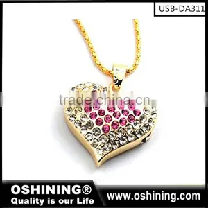 Promotion Jewelry Usb Crystal Shape Flash Drive for Gift (USB-DA311) thumbnail-2