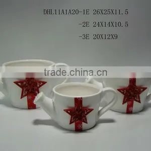 Christmas Ceramic Watering Can thumbnail-1