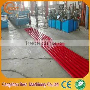 Tile Making Roll Forming Cutting Machine For Ecological thumbnail-6