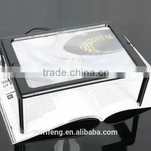 Planar Fresnel Lens Magnifier/standing Frame /For Reading/ For Knitting/with LED Light thumbnail-1