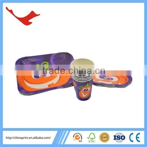 006 FSC Material Printed Disposable Tableware for Halloween Party thumbnail-1