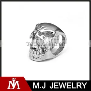 Fashion Silver Skull DIY Jewelry Accessories Stainless Steel Beads for Bracelet thumbnail-1