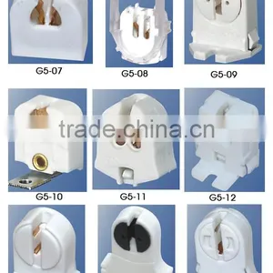 UL-Listed Non-Shunted G5 Base Tube Light Holder for T5 Tube Light Socket Tombstones thumbnail-2