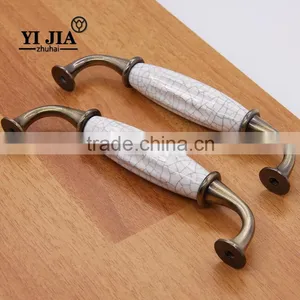 Bronze Finish China Porcelain Antique Ceramic Cabinet Drawer Pulls and Handle thumbnail-3