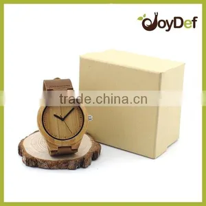 High End Wooden Watch Customize Logo Wooden Bamboo Wirst Watch Your Logo Custom Wooden Watches thumbnail-6