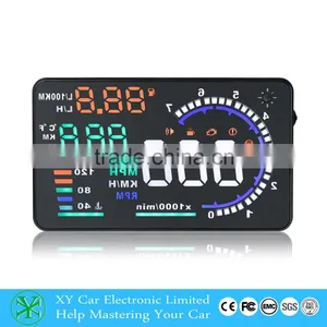 Wholesale 5" GPS Car HUD Head Up Display OBD 2 Speed Warning System, Hud Display XY-HUD208 thumbnail-1
