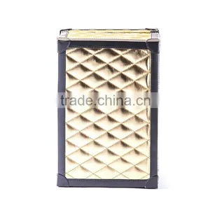 Chinese Factories Wholesale Custom High-grade Leather Dressing Case, Golden Gift Box thumbnail-5
