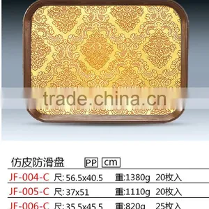 Plastic Imitation Leather Banquet Serving Tray thumbnail-3