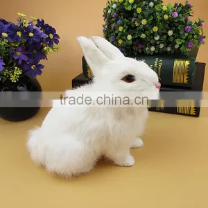 Cute Unstuffed Plush Zoo Animal Rabbit Toys for Christmas thumbnail-2