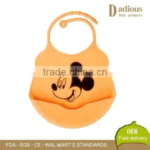 BPA Free Silicone Baby Bib Soft Infant Feeding Baby Kids Bibs thumbnail-2