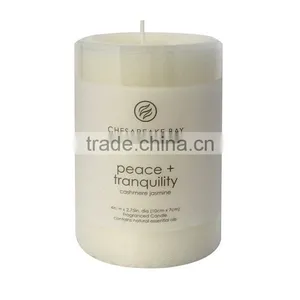 Personalized Handmade Color Painted Decorative Small Pillar Candle thumbnail-1