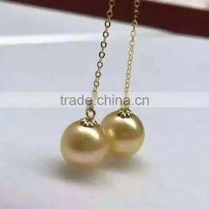 Wholesale Fashion 18k Gold Latest Design of Pearl Earrings thumbnail-3