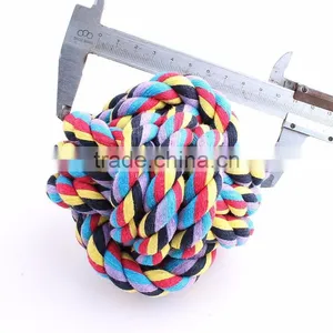 Pet Cotton Rope Toys Cotton Rope Woven Ball Large Size 11 cm thumbnail-3
