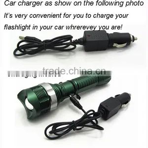 High Quality Led Zoom Flashlight Rechargeable Aluminium Led Torch thumbnail-6