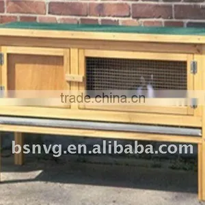 Wooden Rabbit Hutch thumbnail-1