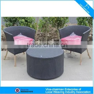 Rattan Cafe Furniture Coffee Table and Cafe Chairs thumbnail-1