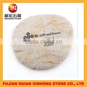 Decorative River Stone,memorial Stone Imprinted Words thumbnail-1