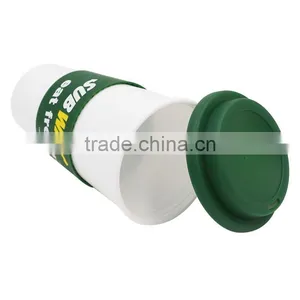 16oz Large IML Plastic Coffee Cups With Lids,Customised Packaging Takeaway Reusable Drink Cup thumbnail-3