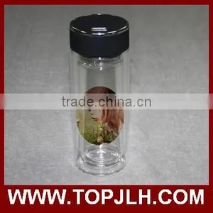 Eco-friendly Heat Transfer Printing Water Bottle, Glass Drinking Double Wall thumbnail-4