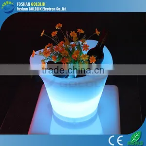 Customized Led Plastic Ice Bucket With Changeable Colors GKP-002RT thumbnail-1