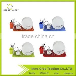 Colored Metal Chrome Smart Dish Rack Tray thumbnail-1