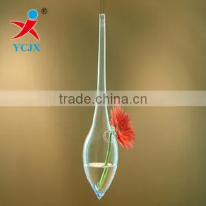 MOUTH BLOWN HANGING WATER-DROP GLASS VASE FOR SALE thumbnail-1