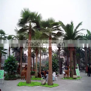 SJ2017200006 Hot Sale Outdoor Decorative Fake Washington Artificial Plastic Palm Tree uv Anti thumbnail-1