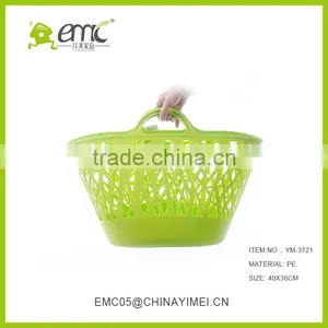 Hotsale Round Large New PE Plastic Laundry Basket With Handle thumbnail-1