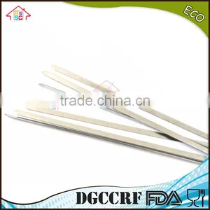 NBRSC New 10 Pcs Stainless Steel BBQ Barbecue Cooking Kebab Flat Skewers Needle Fork thumbnail-6